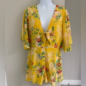 Yumi Kim Yellow Floral Romper